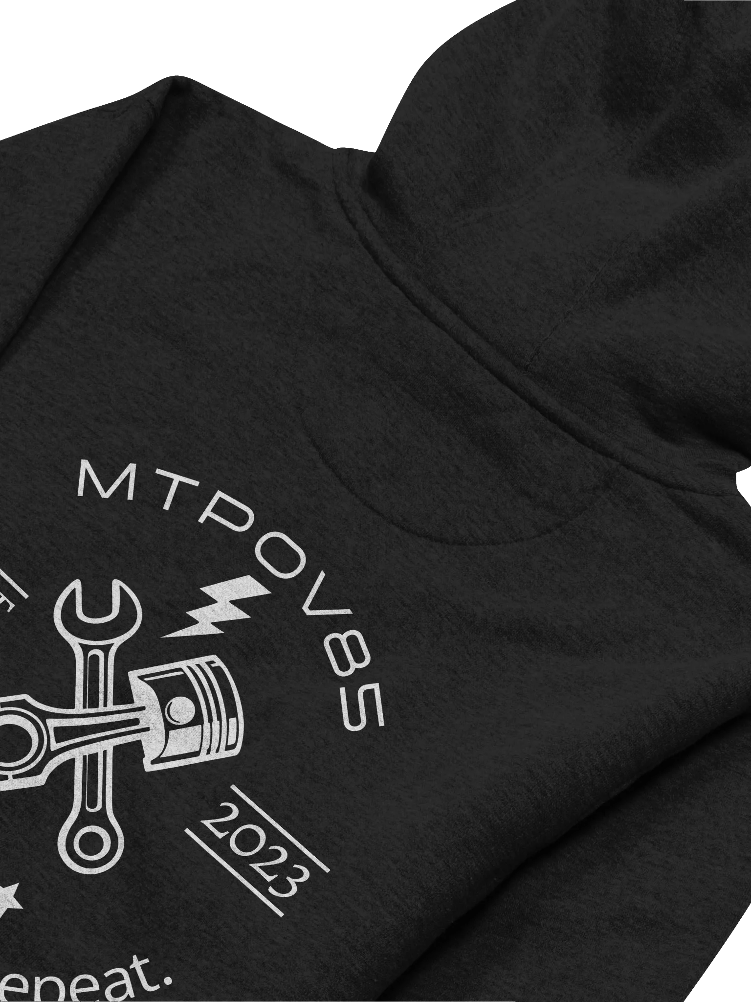 Rebuild. Ride. Repeat. Style 1 Black Hoodie product image (4)