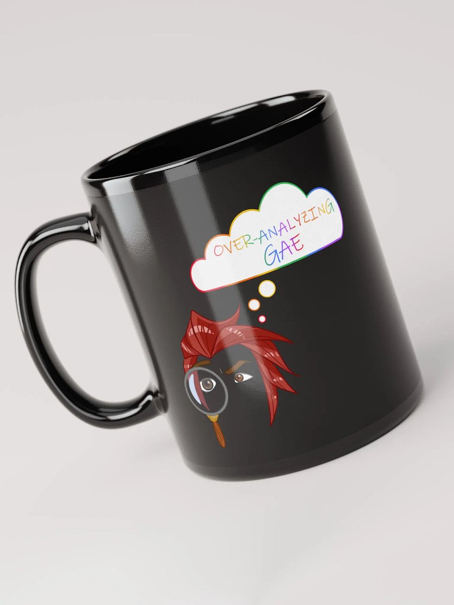 Overanalyzing Gae Black Mug product image (2)