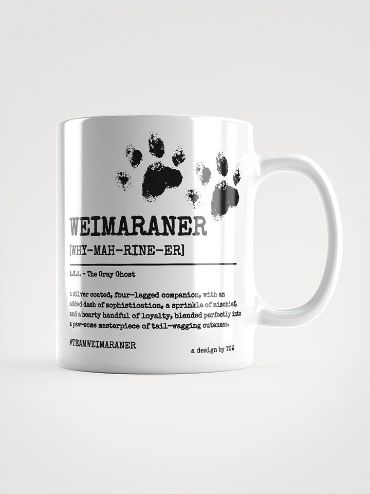 Definition of Weimaraner V2 - Glossy White Mug product image (1)