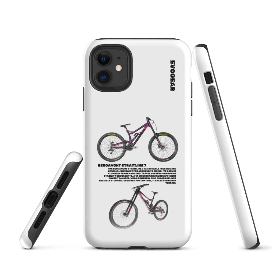 White Bergamont Straitline 7 iPhone Case product image (1)