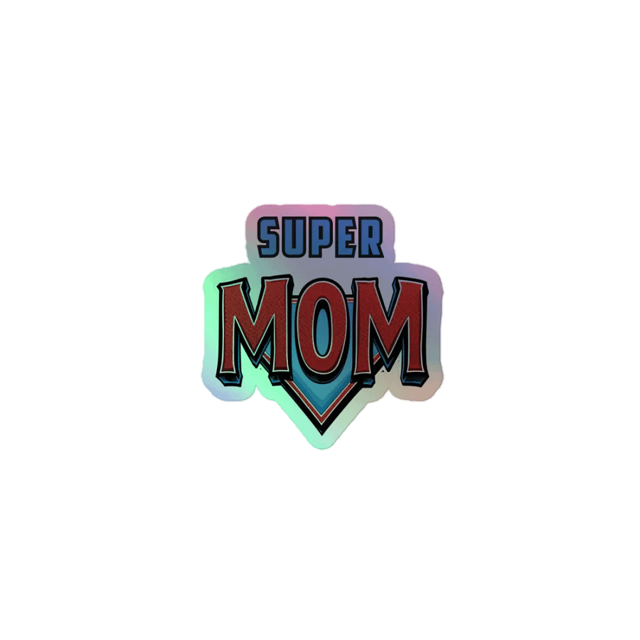Super Mom Holographic Sticker Sheet product image (1)
