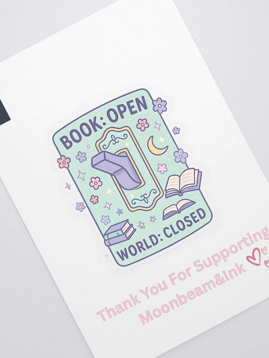 Book:Open World:Closed Sticker product image (1)