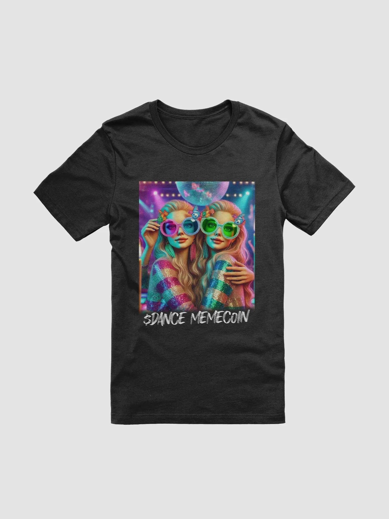 GEMINI TWINS - DANCE MEMECOIN - PREMIUM TEE - BLACK product image (4)