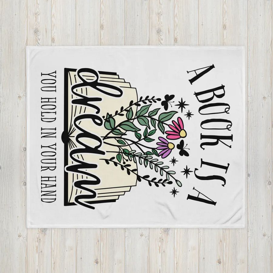 A Book is a Dream Blanket product image (16)