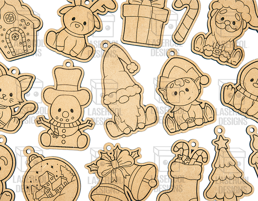 Christmas Ornaments - Laser Cut Files product image (9)