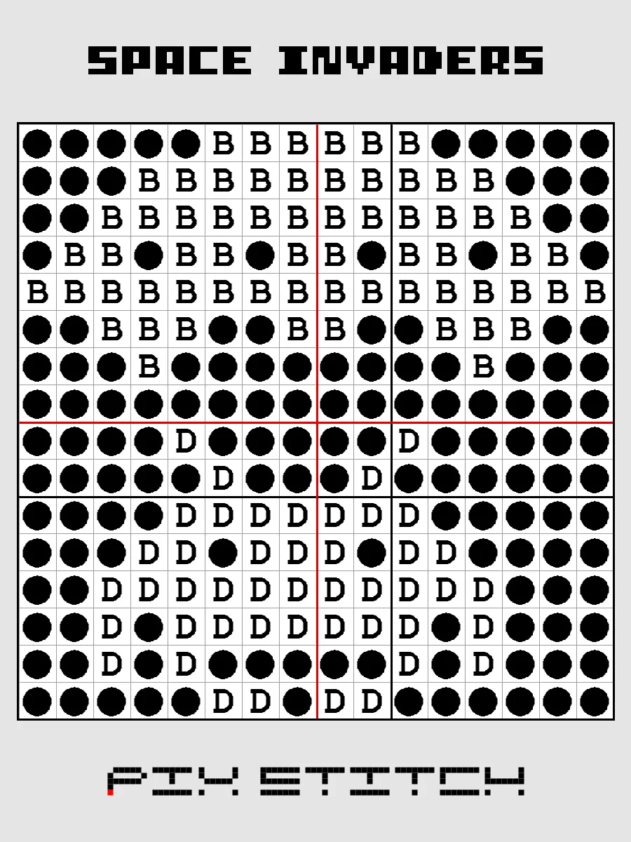 Space Invaders Pixel Art product image (3)