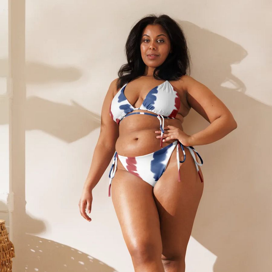 All-Over Print String Bikini - Stripes product image (10)