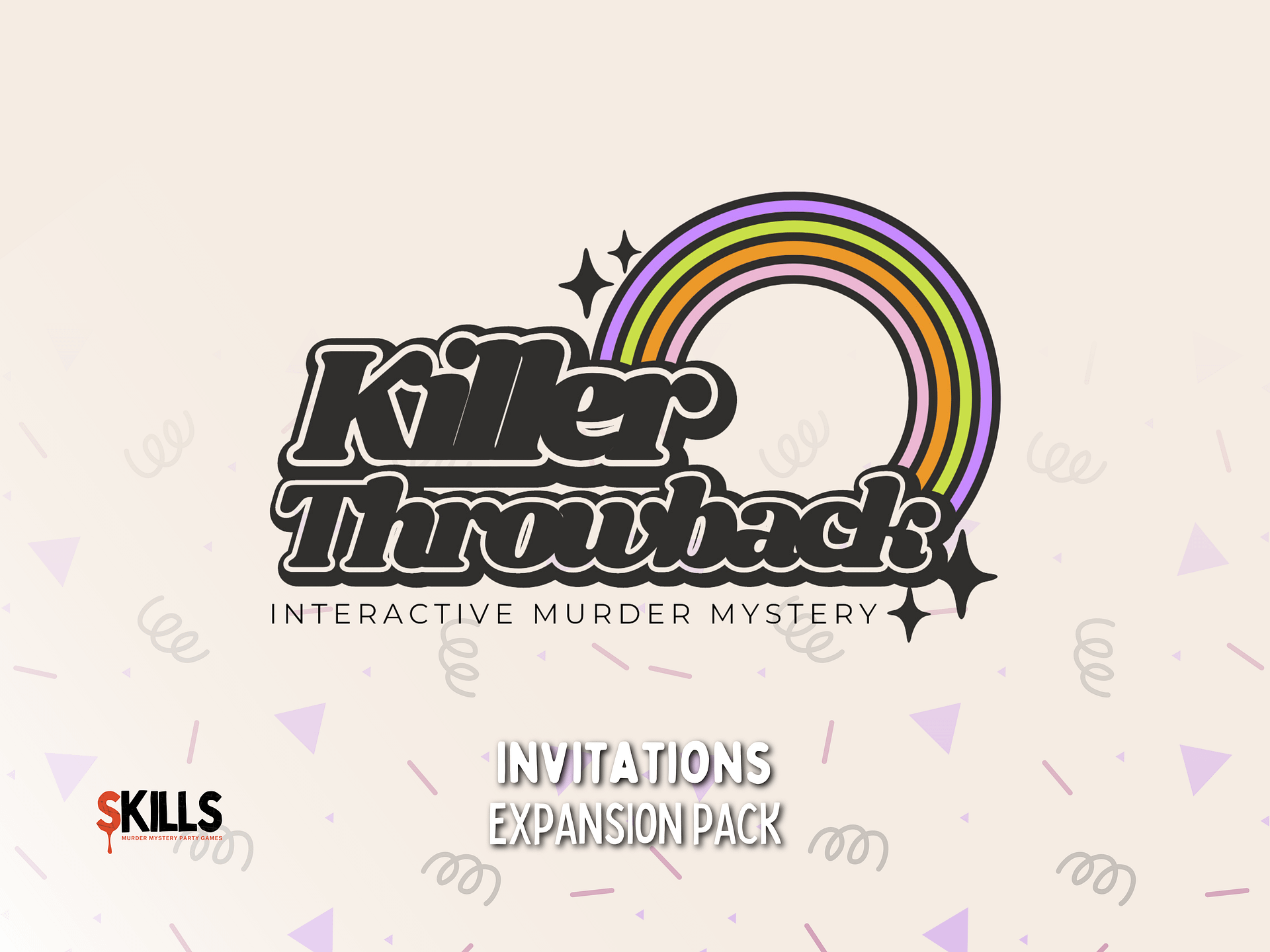 Killer Throwback - A 1980s Murder Mystery - Invitations Add-On product image (1)