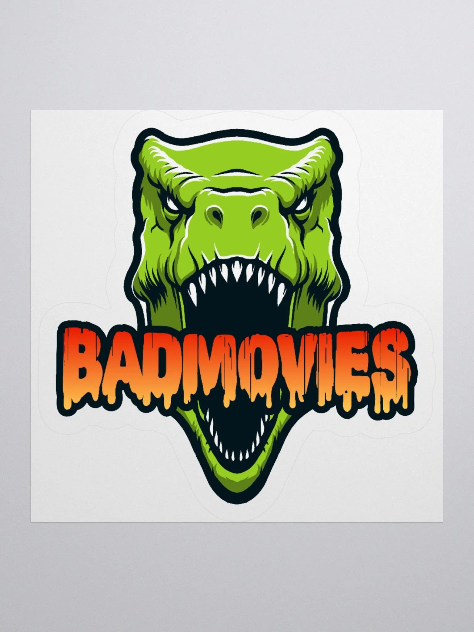 Melting T-Rex Kiss Cut Stickers product image (1)