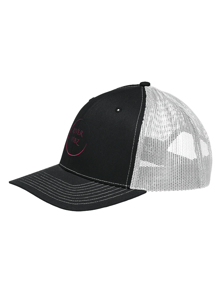 Faded Pink Circle River Vibz Trucker Hat product image (2)