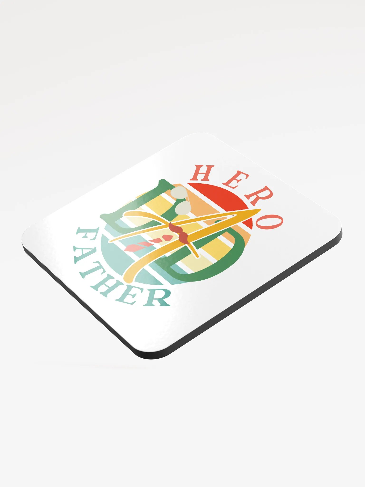 Sunset Hero Dad Father Coaster product image (3)