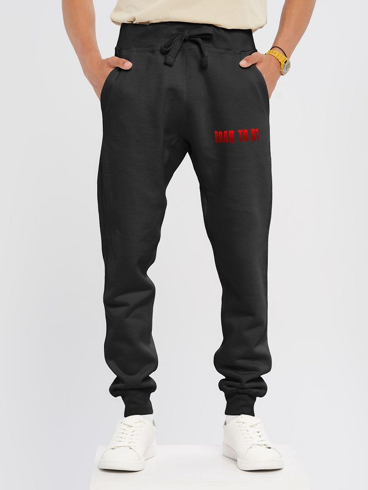 Troy Hornbeck - ROAD TO D1 - Black Sweatpants with RED product image (2)