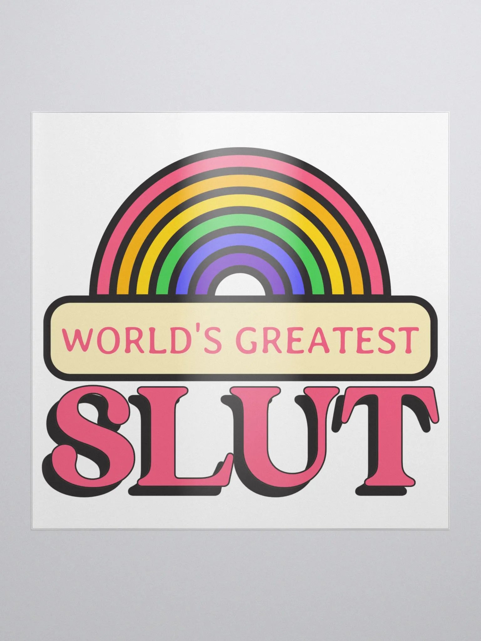 World's Greatest Slut bubble free stickers product image (1)