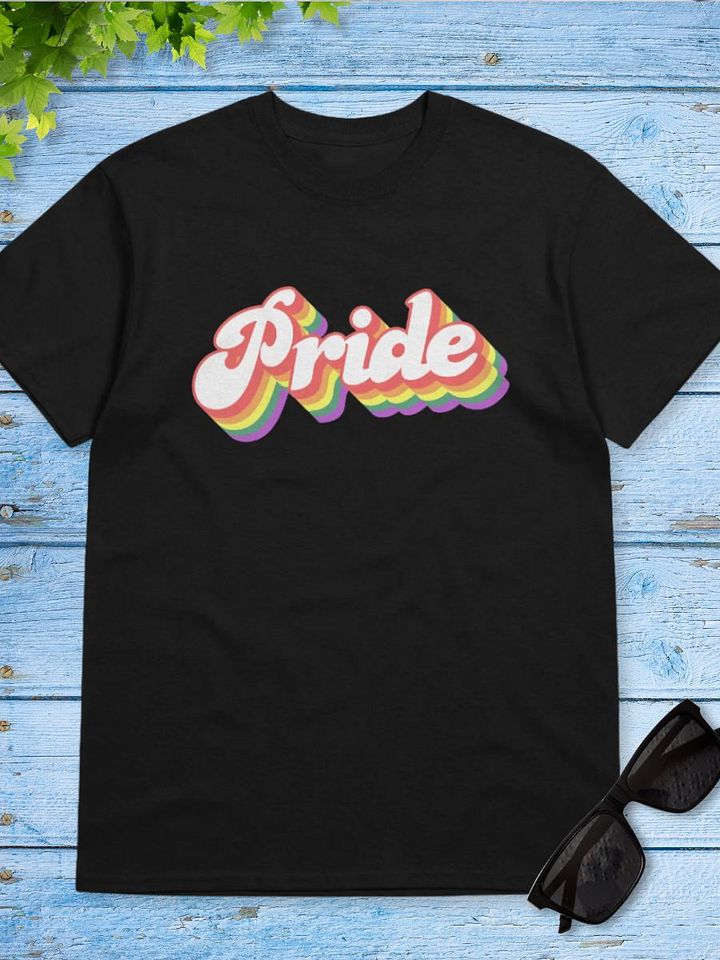 Retro Rainbow Pride Tee product image (1)