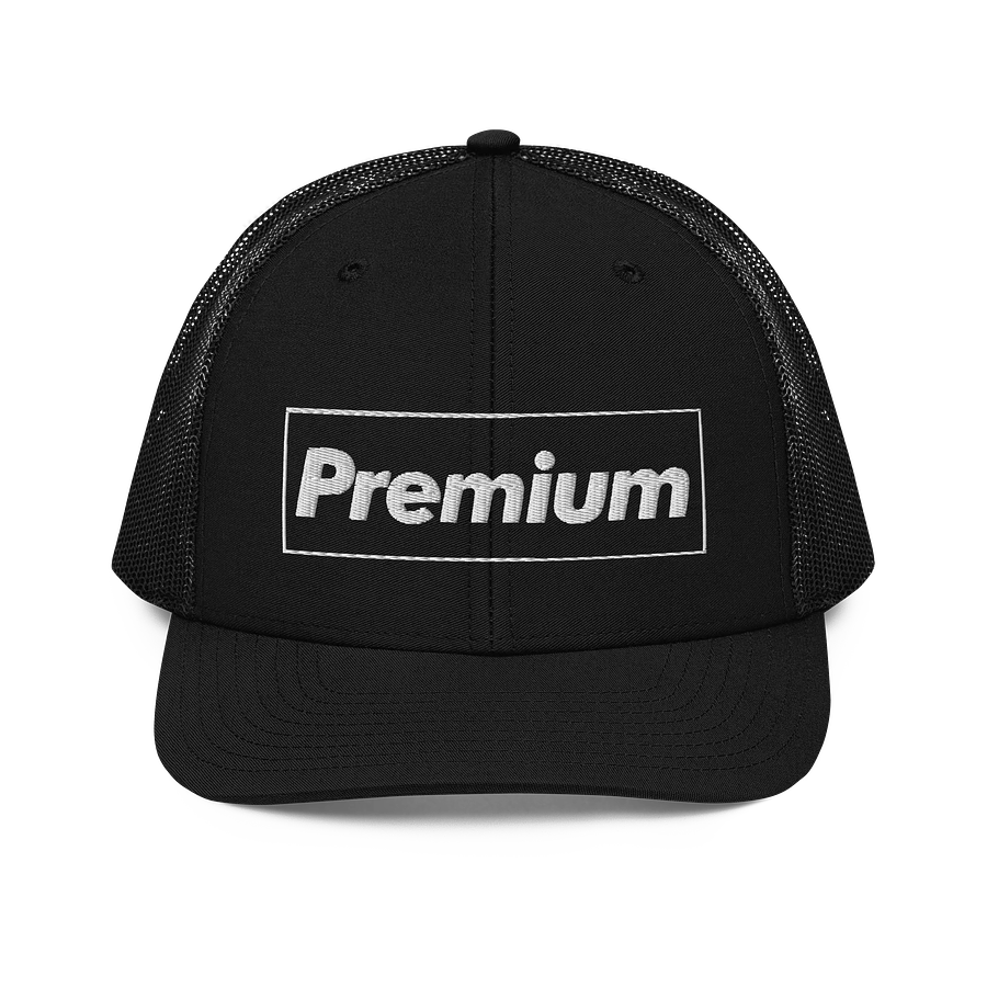 PREMIUM EMBROIDERED BLACK TRUCKER HAT product image (1)