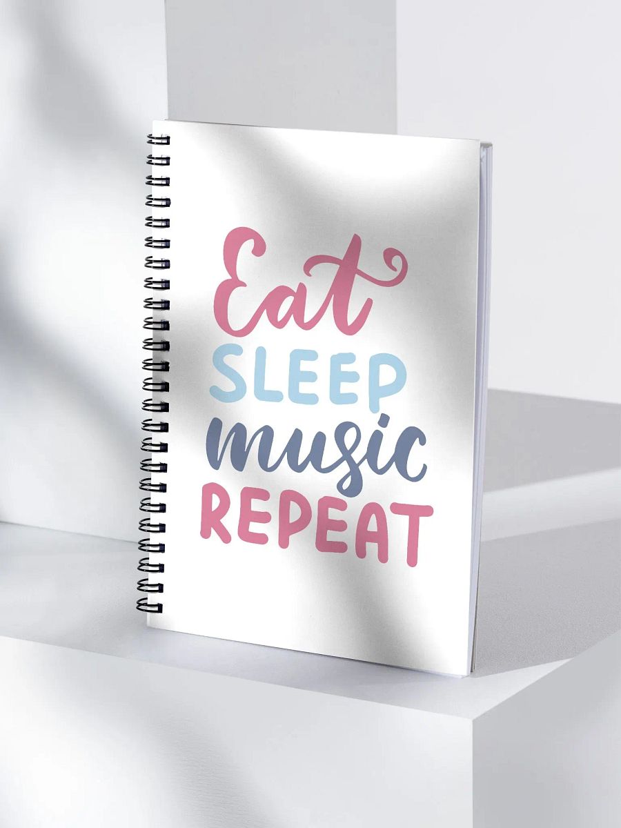 Eat Sleep Music Repeat Spiral Notebook product image (4)