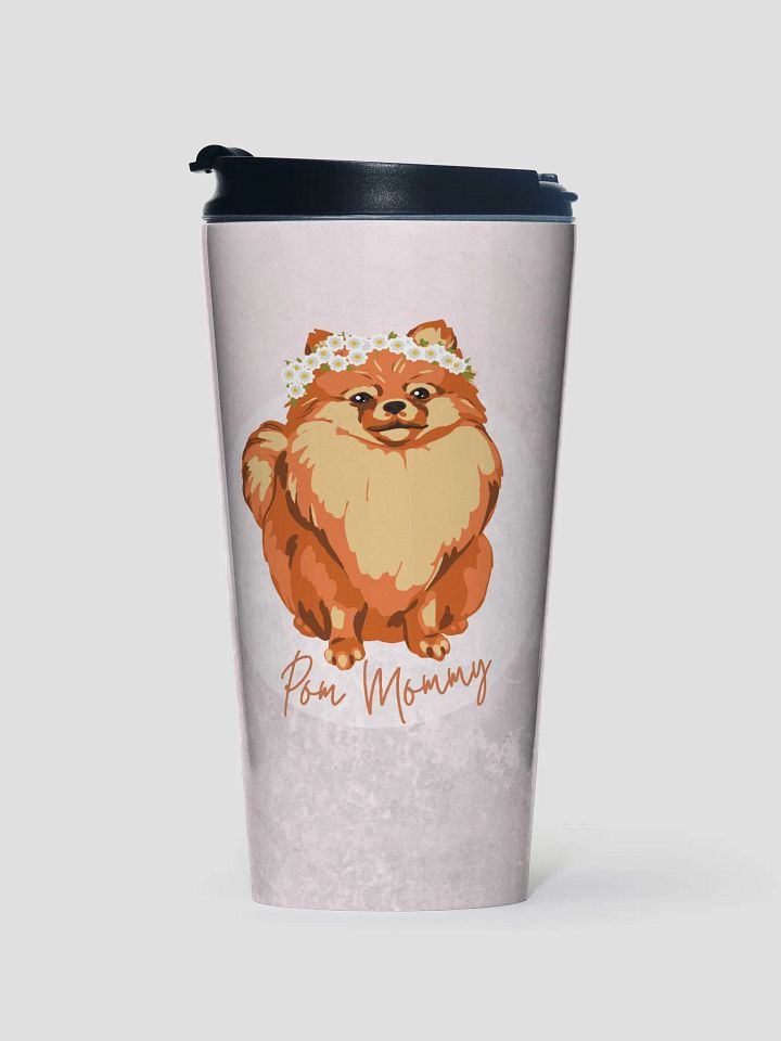 Pomeranian Mommy Stainless Steel Travel Mug product image (1)