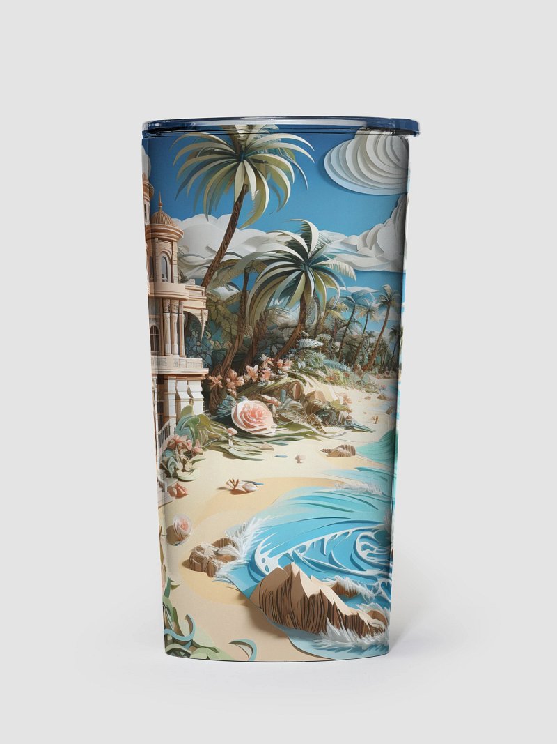 Coastal Whimsy Stainless Steel Tumbler