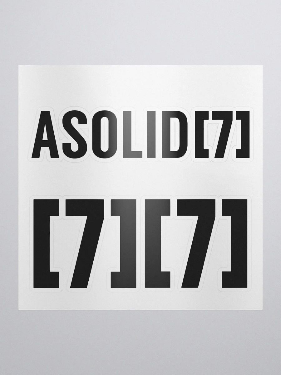 ASolid[7] Die Cut Sticker Set product image (4)