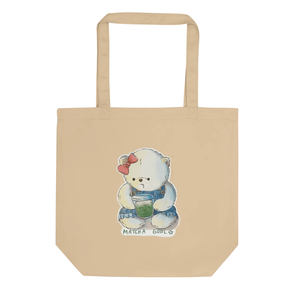 Matcha Gorl Amber Beary Eco Tote Bag product image (1)