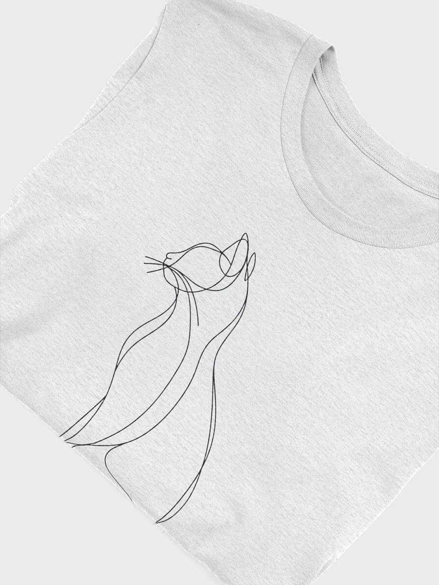 Minimalist Line Art Cat Outline T-Shirt product image (46)