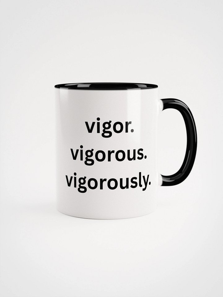 11 ounce 2P's Rollin' Hawaii Island Logo with "vigor. vigorous. vigorously" text product image (1)