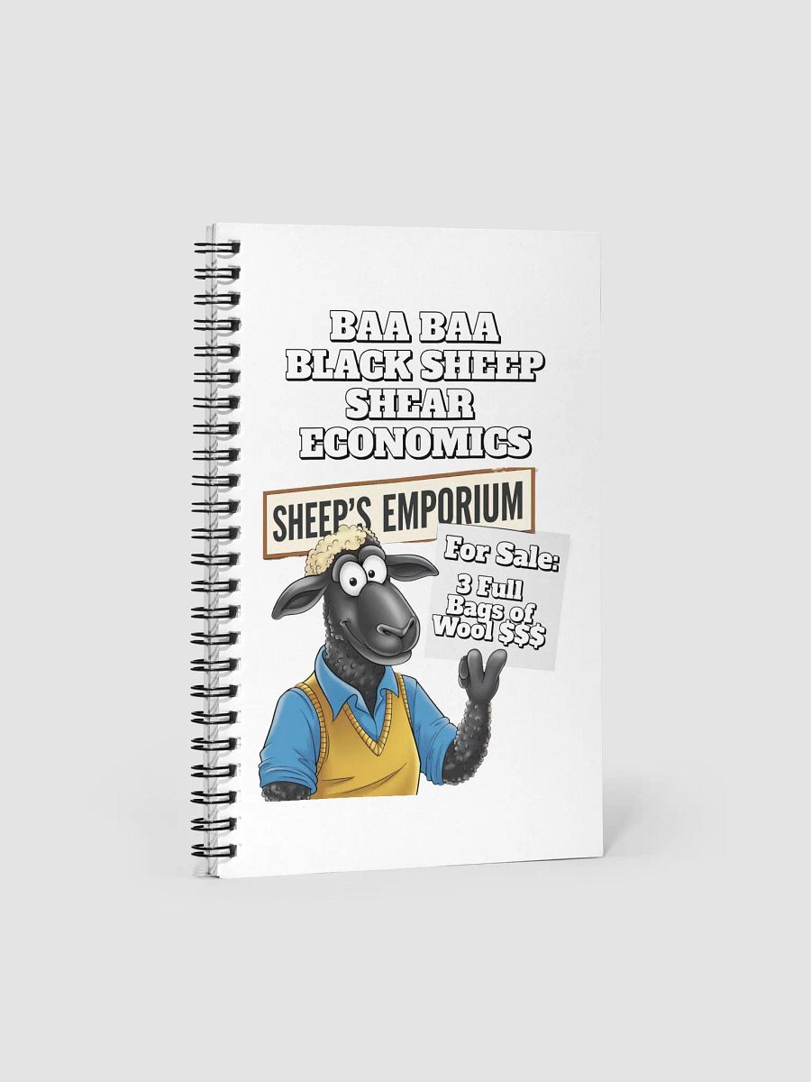Baa Baa Black Sheep - The Entrepreneur - Funny Spiral Notebook product image (4)