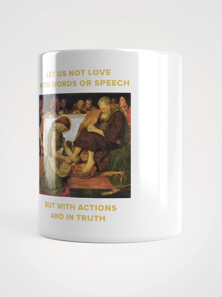 1 John 3:18 Mug product image (1)