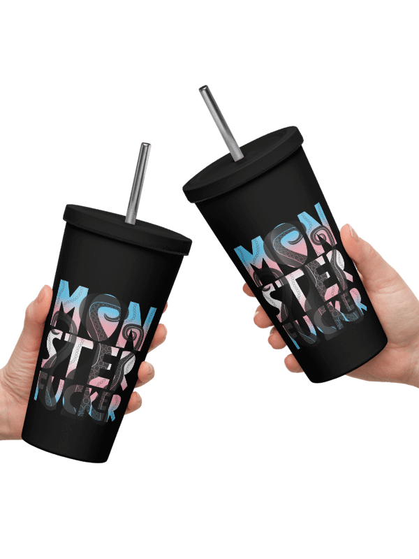 Monster F*cker Insulated Tumbler (Trans flag) product image (1)