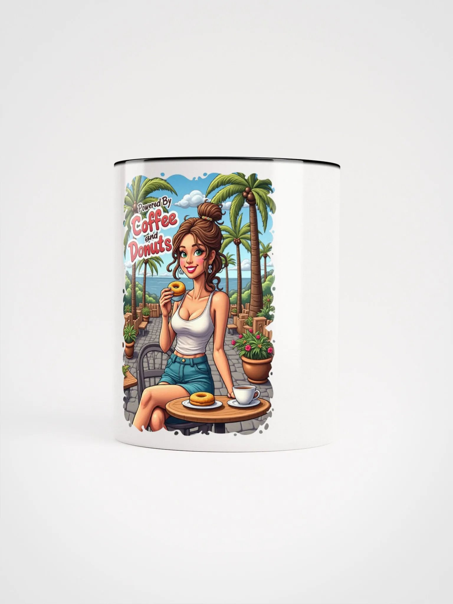 Powered By Coffee and Donuts Ceramic Mug product image (70)