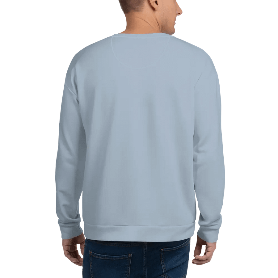 Plain Light Grayish Blue True Summer Unisex Recycled Polyester Heavyweight Premium Sweatshirt by Treasure Pie product image (7)