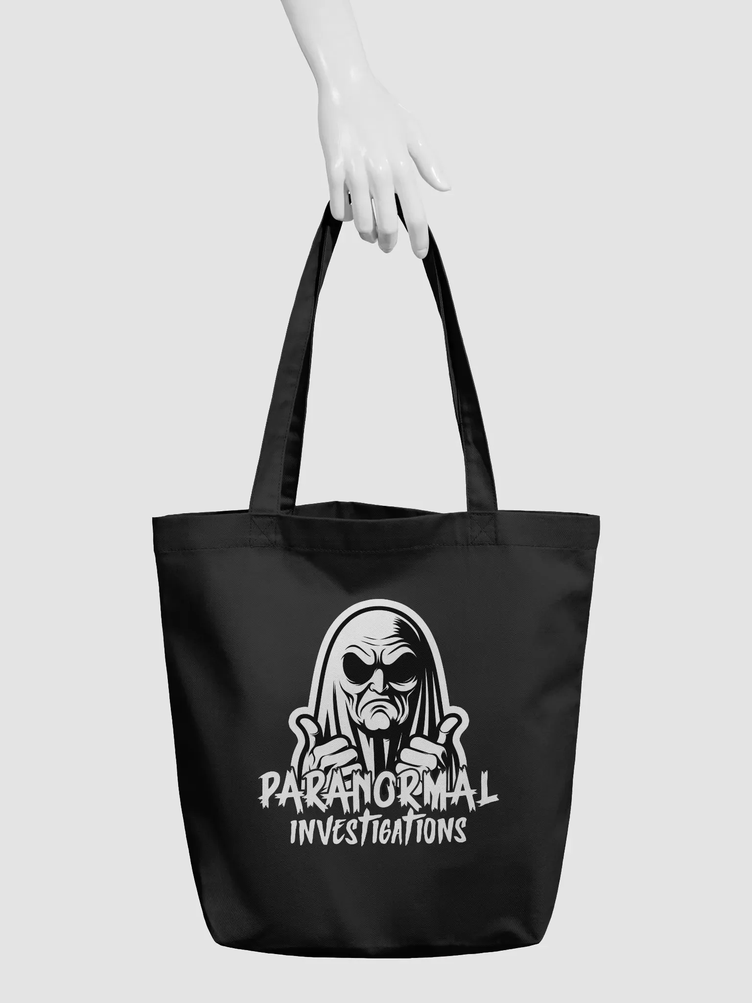 Ghostly Thumbs-Up Tote Bag product image (3)