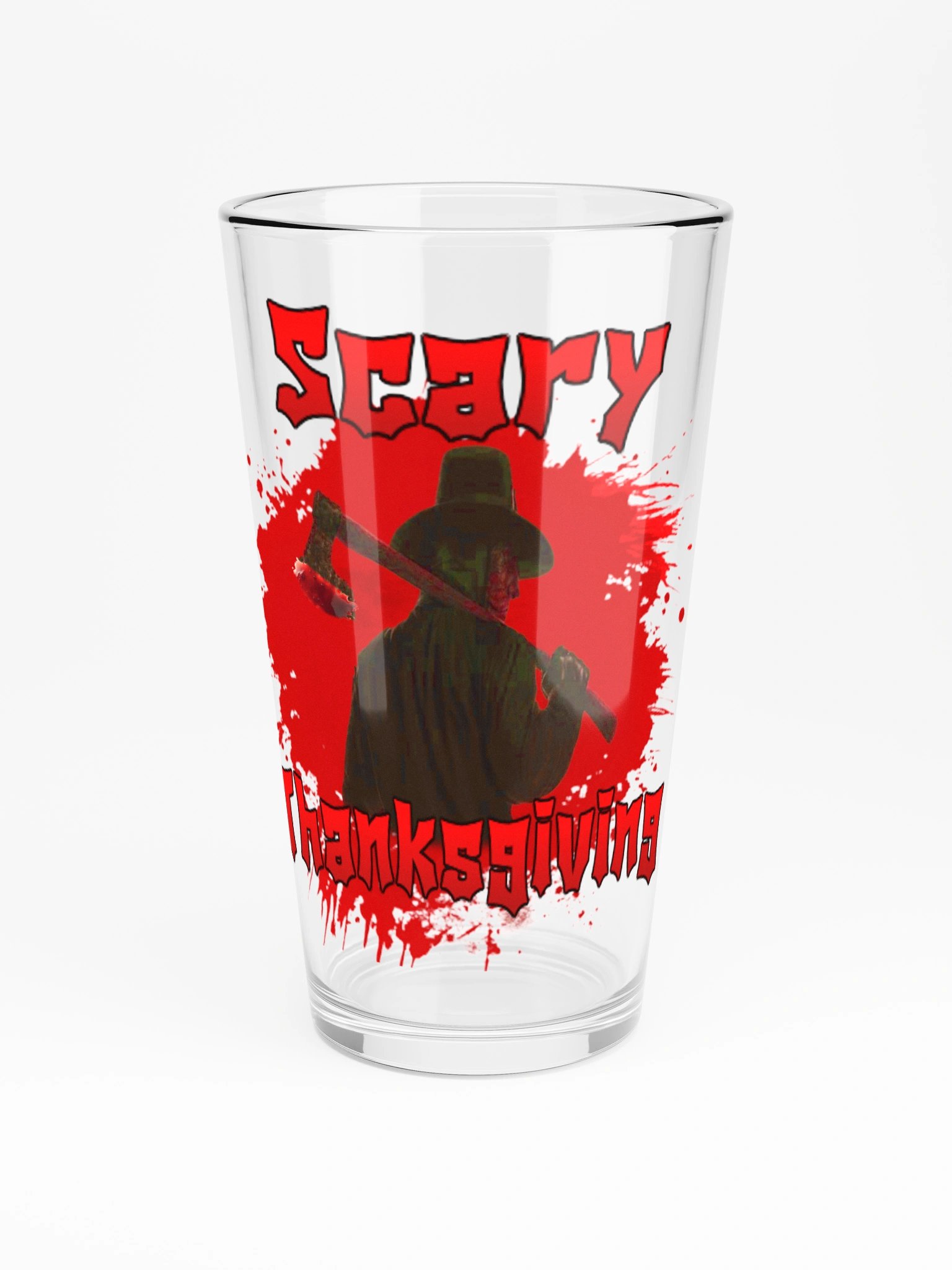 Horror-Themed Scary Thanksgiving Shaker Pint Glass product image (3)
