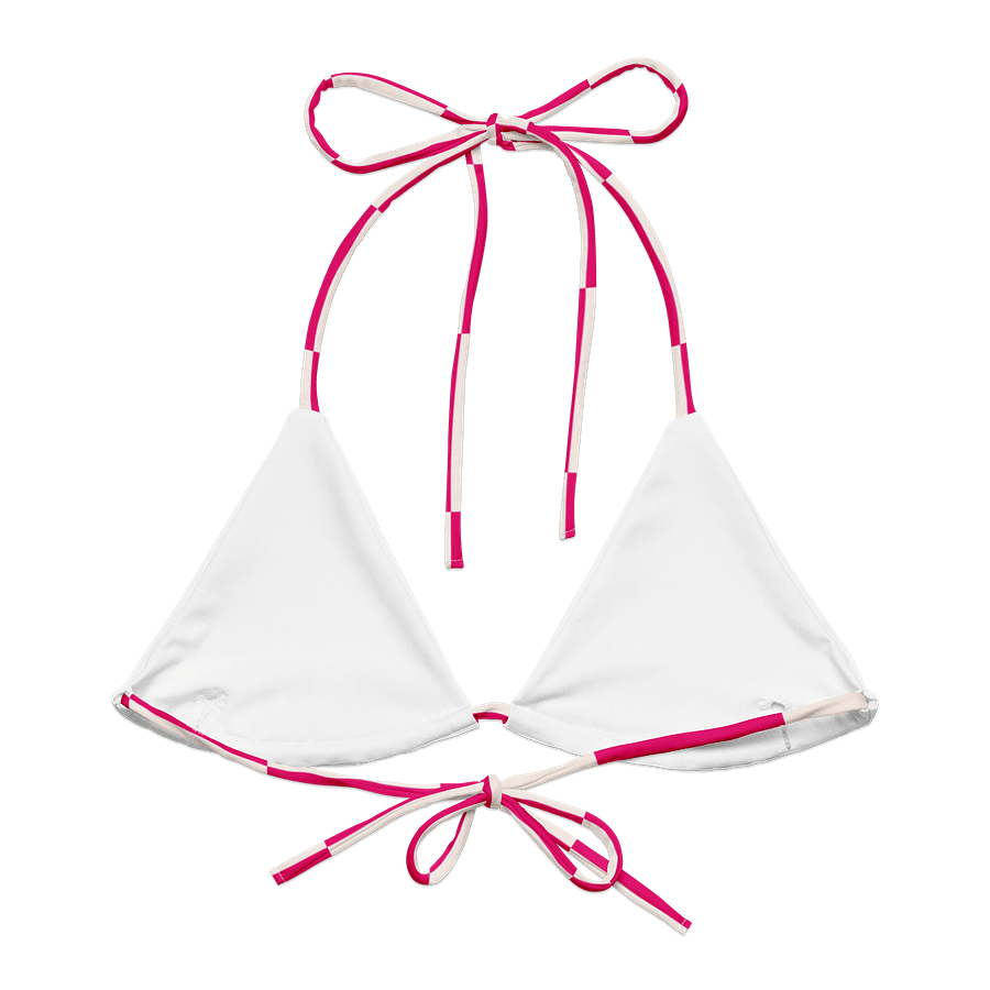 Distorted Checkered Dream Bikini Top product image (2)