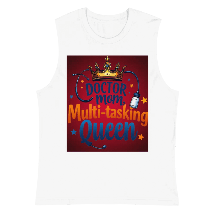 doctor mom, Multi-tasking Queen Muscle Tank product image (6)
