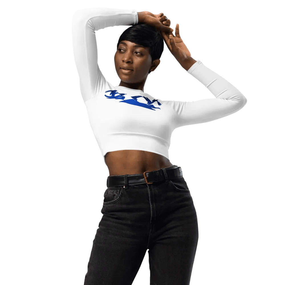 New BTW logo long sleeve crop top product image (3)