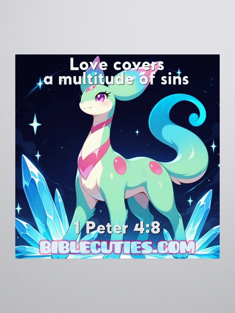 Bible Cuties Leah - Love covers a multitude of sins Sticker product image (2)