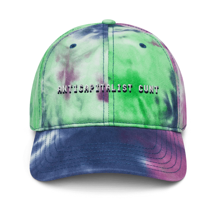 ANTICAPITALIST C*NT tie-dye dad hat product image (15)