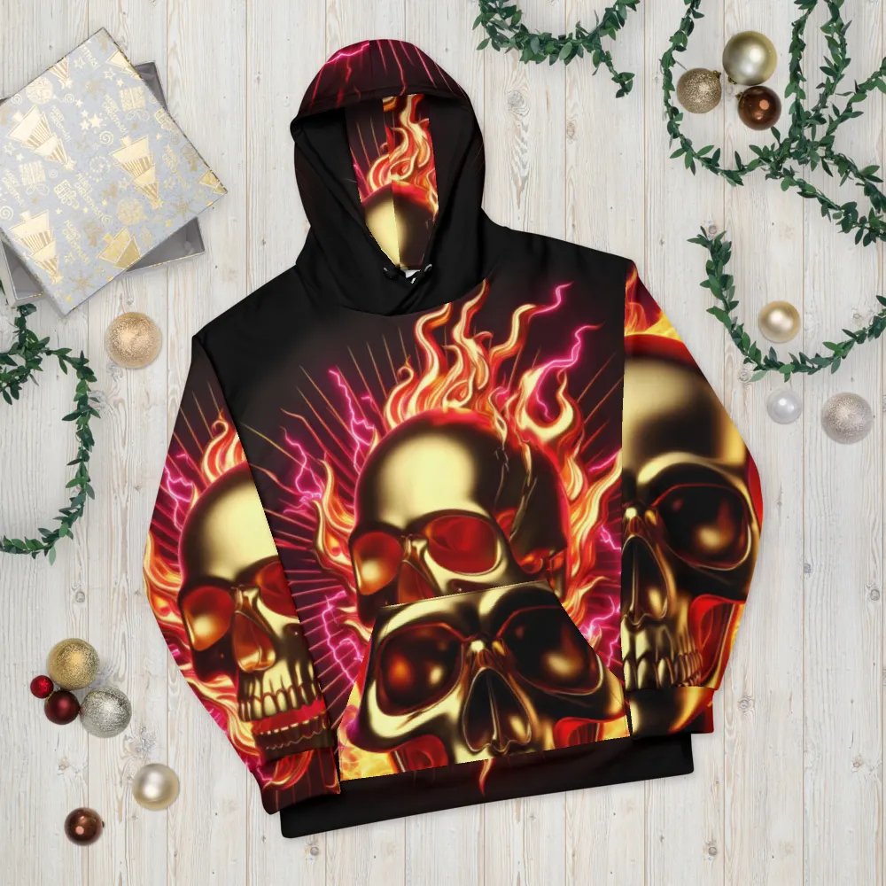 Fiery Golden Clothing - Unisex Skull Hoodie #7 product image (10)