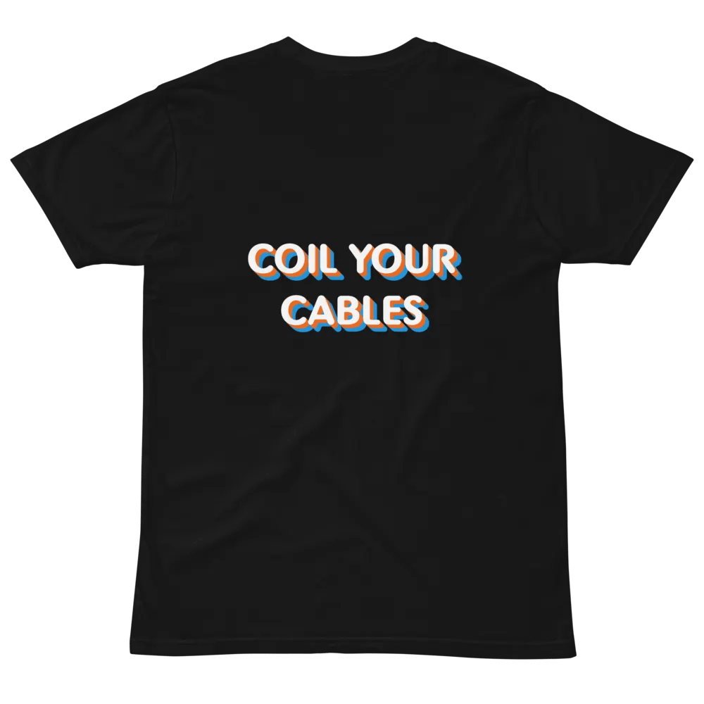 Coil Your Cables/Marble Guitar Pick T-Shirt product image (3)