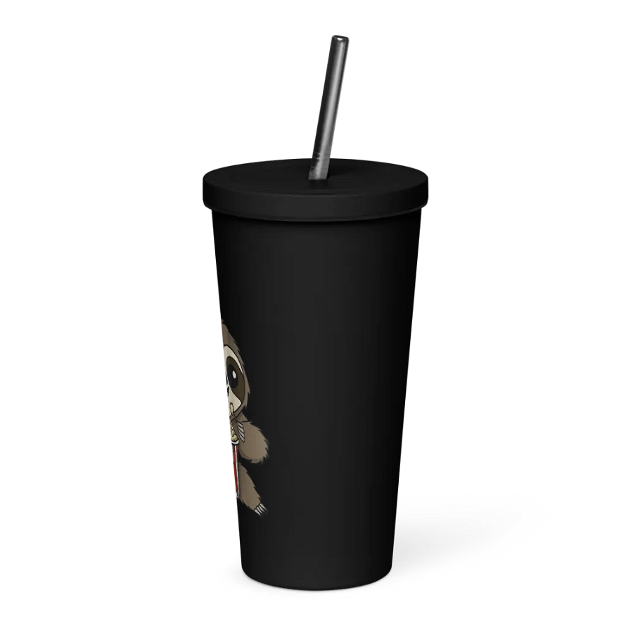 Insulated Tumbler with a Straw - Popcorn product image (7)