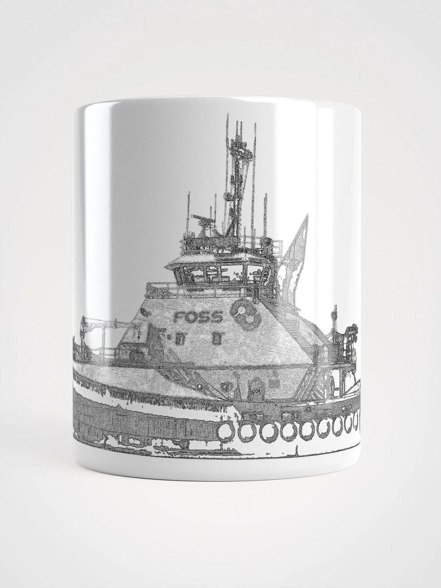 FOSS Tugboat Sketch Glossy Mug 11oz product image (5)
