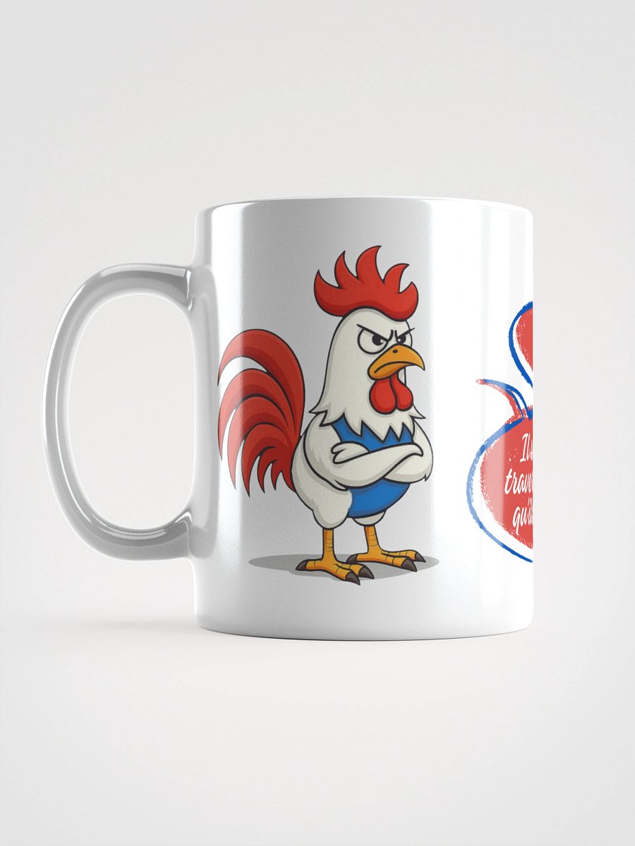 Mug Blanc, Coq Râleur - Non mais et Il suffit de traverser la rue - Cadeau Humour Français product image (1)