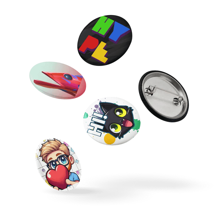 Twitch Emote Pin Buttons Set product image (1)