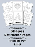 Printable Dot Marker Shapes Coloring Pages product image (1)