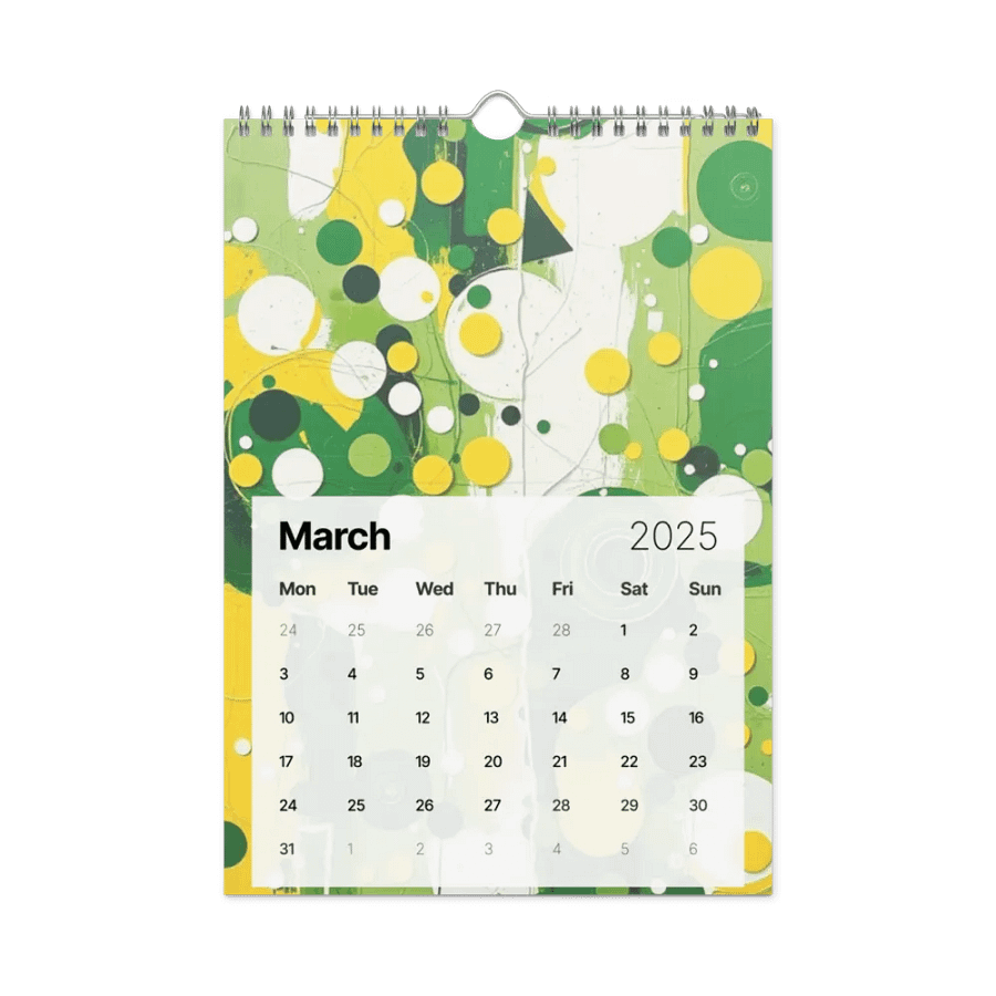 ART ABSTRACT WALL CALENDAR 2025 product image (9)