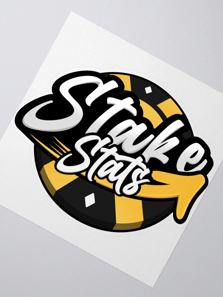 Stake Stats Chip Sticker - Yellow product image (2)