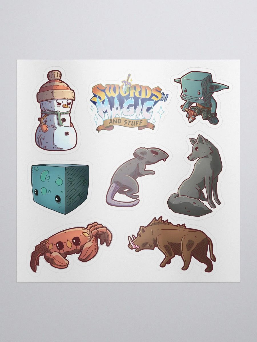 Swords 'n Magic Mob Sticker Sheet product image (1)