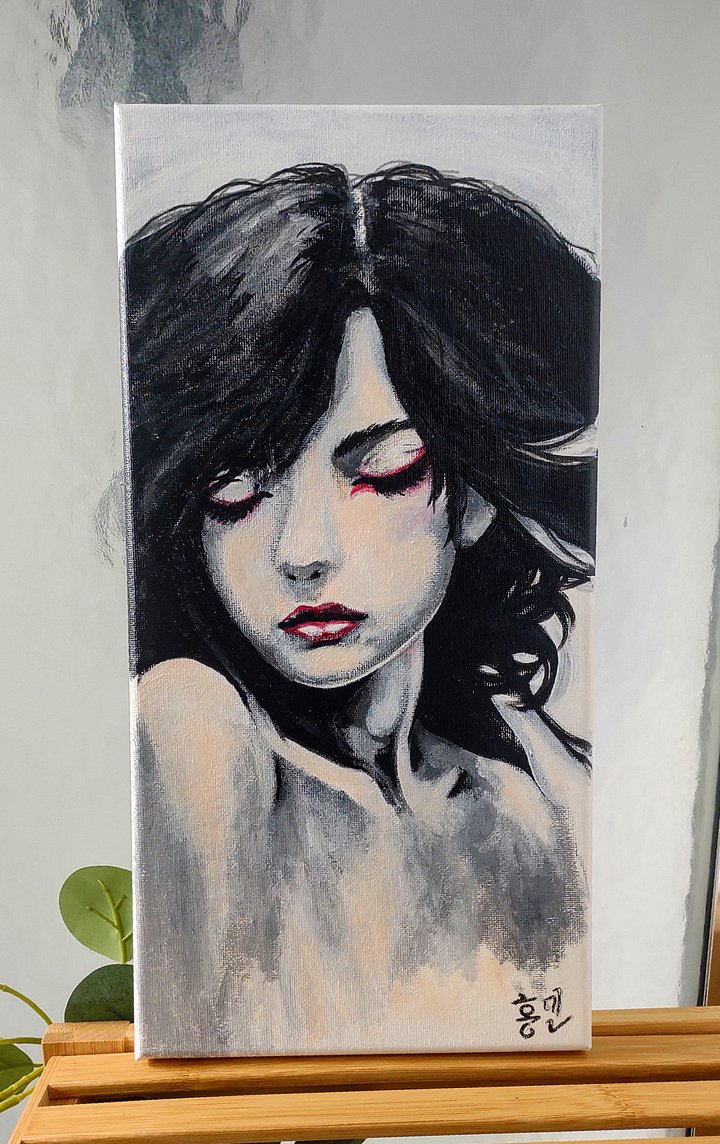 Acrylic Girl Canvas Painting product image (1)