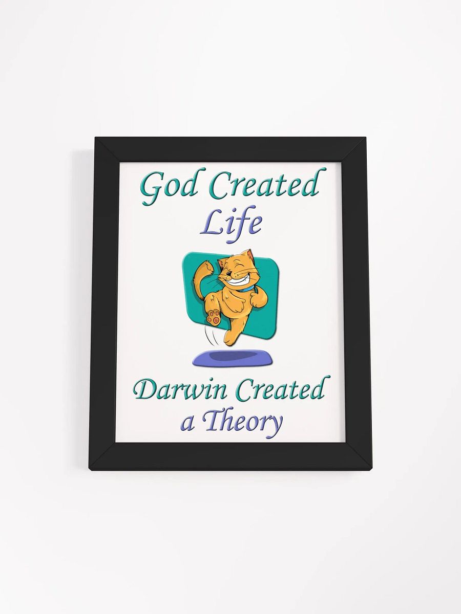 God and Darwin Cat Dance Print product image (1)